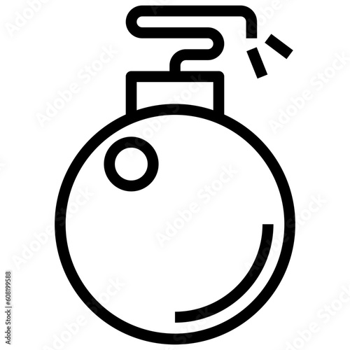 bomb line icon,linear,outline,graphic,illustration