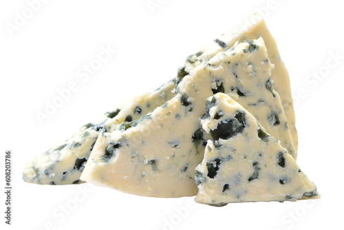 Obraz na płótnie Blue cheese isolated on white