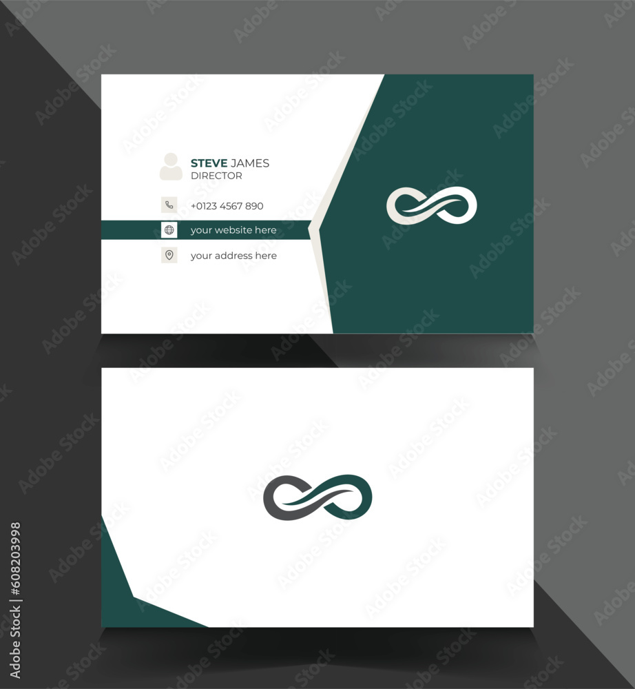 Naklejka premium Creative Business Card Template Design
