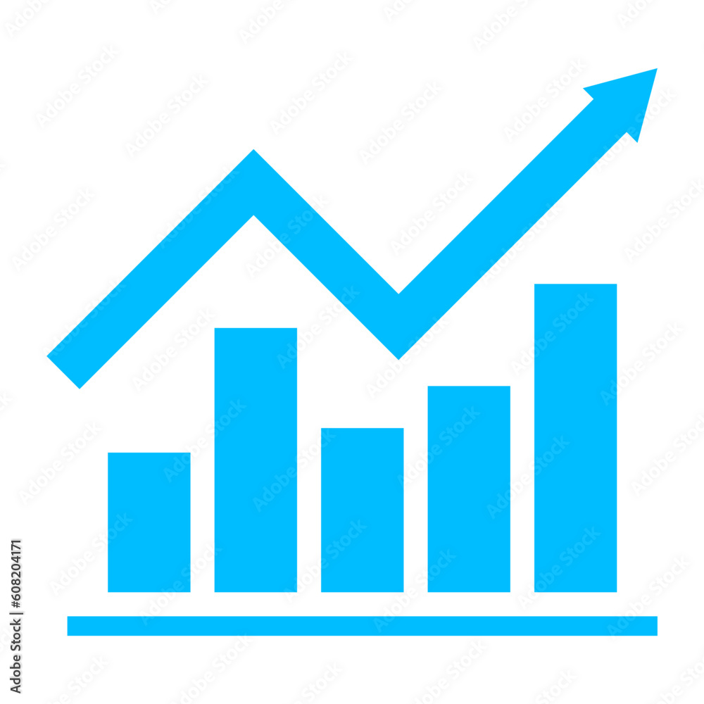 business graph with arrow business graph with arrow