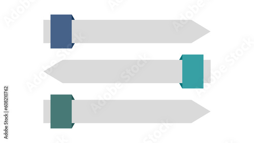 Blank company process chart infographic template as vector with 3 options can be used for progress, diagram, annual report, web design. Business concept