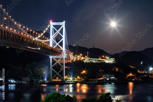 関門海峡の夜景 © Monfu