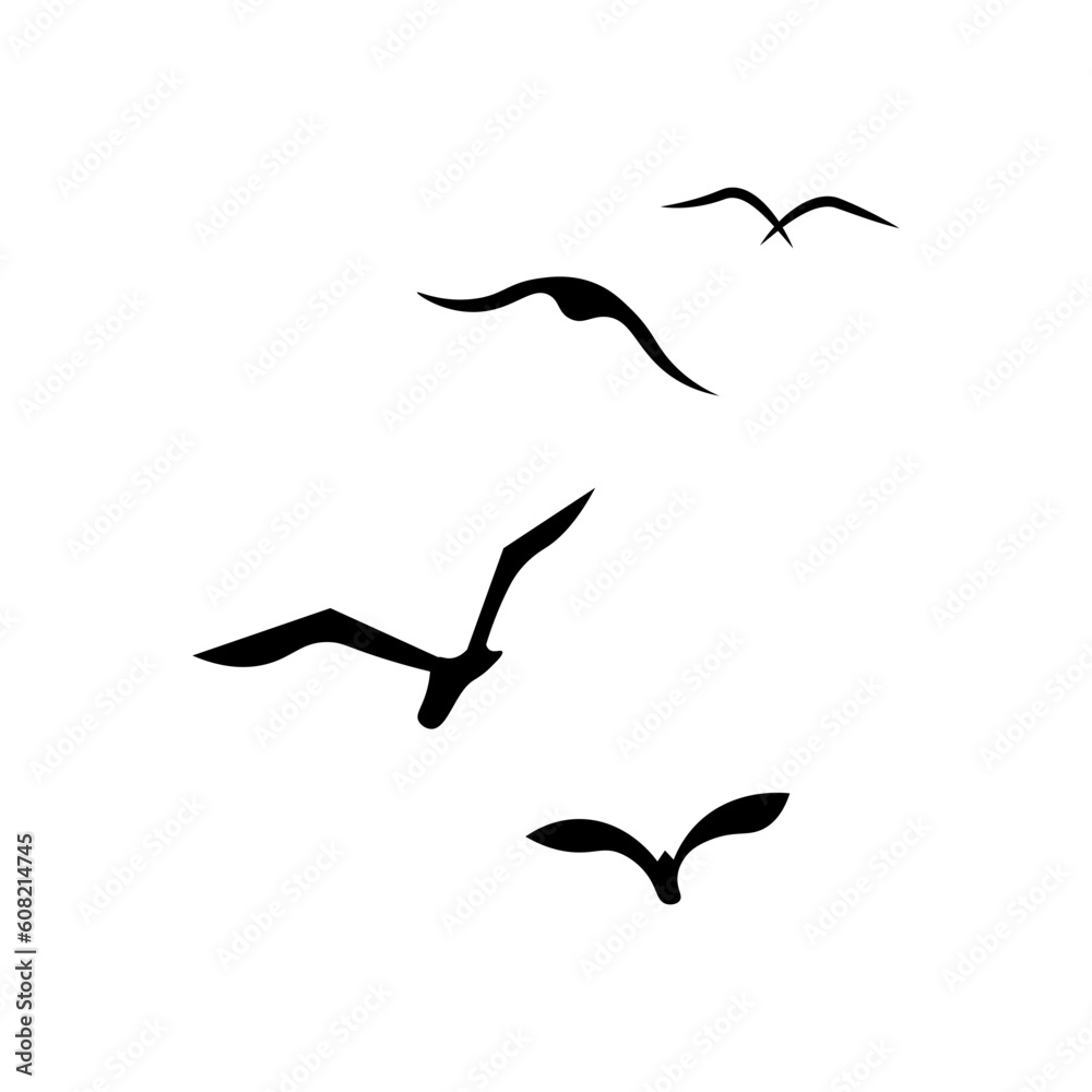 Fototapeta premium Birds Hand Drawn Element