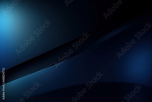 Abstract luxury gradient smooth dark blue background, Generative ai