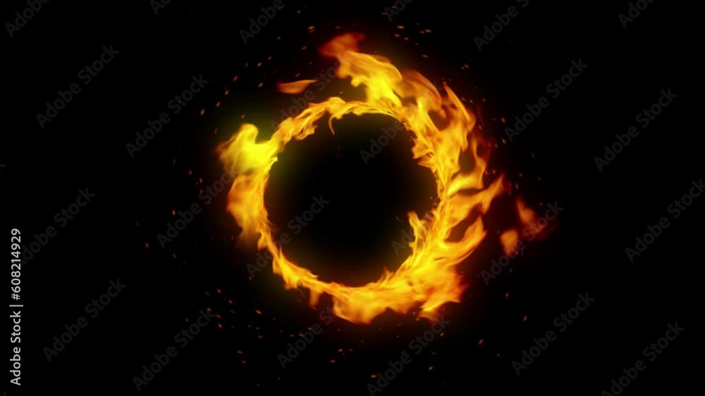 Fire Circle and Alpha Matte