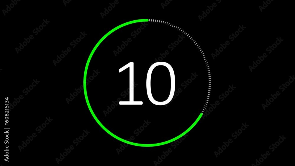Fitness transparent overlay Countdown timer animation Fitness transparent overlay Countdown timer animation