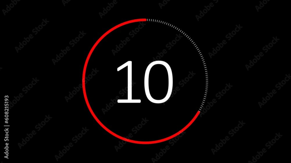 Fitness transparent overlay Countdown timer animation Fitness transparent overlay Countdown timer animation
