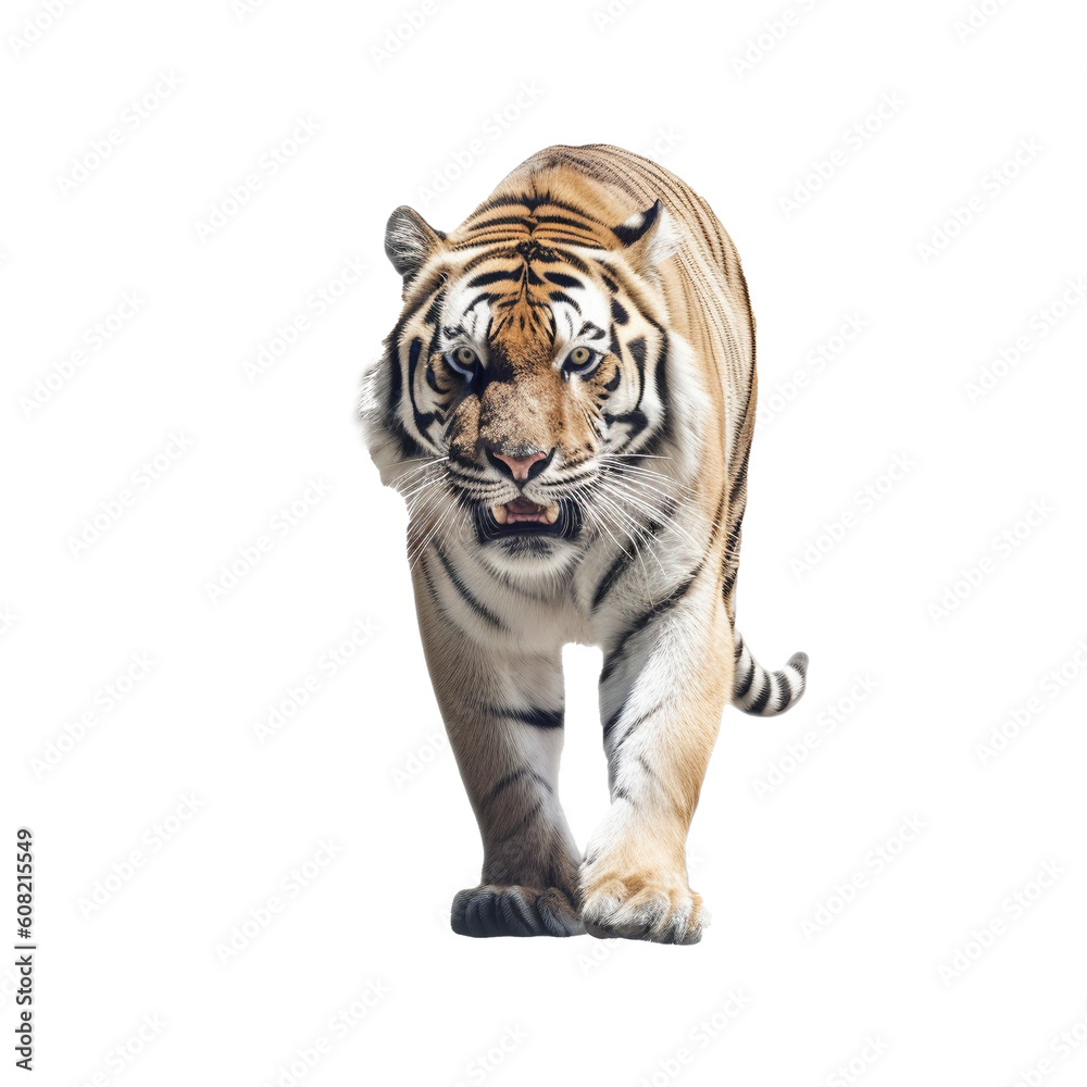 Obraz premium tiger isolated on white background