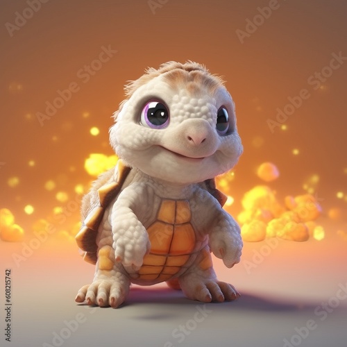 Turtle, cute animal. Beautiful illustration picture. Generative AI