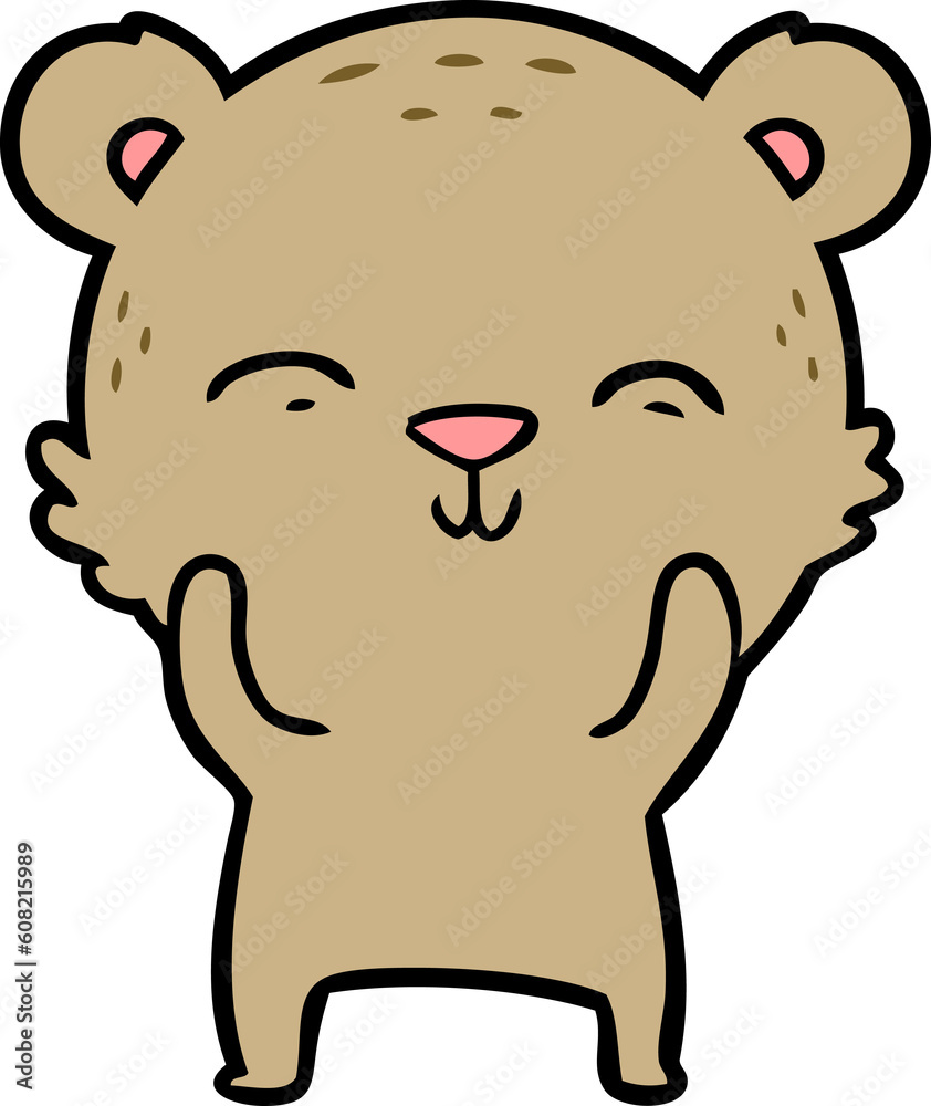 Fototapeta premium happy cartoon bear