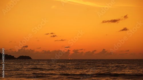 Red purple orange blue pink sunset sky cloud Red purple cloudscape background Dark red purple sunset sky cloud  background day night Dramatic sunset sky Patong Phuket Thailand.