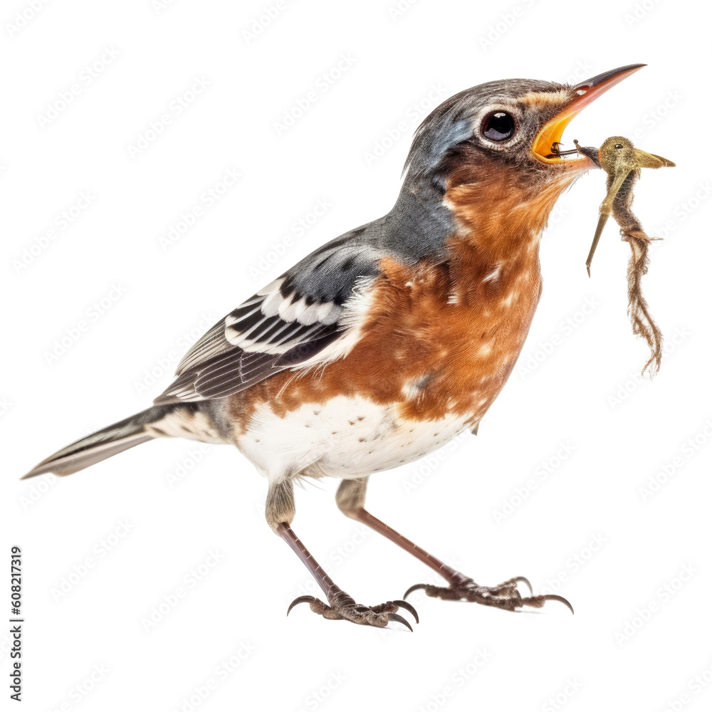 bird eating isolated on transparent background cutout bird eating isolated on transparent background cutout