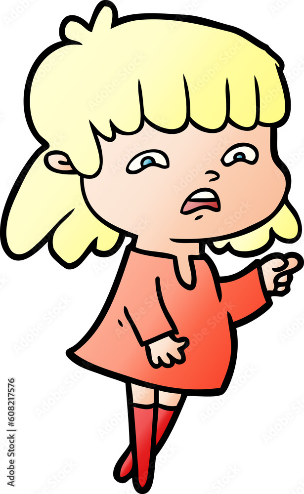 cartoon worried woman cartoon worried woman