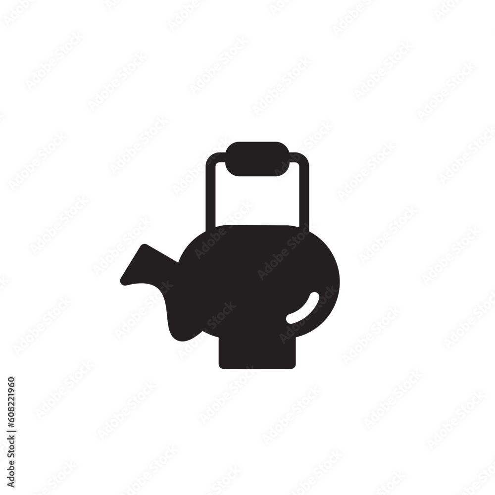 Chinese Kettle New Solid Icon Chinese Kettle New Solid Icon