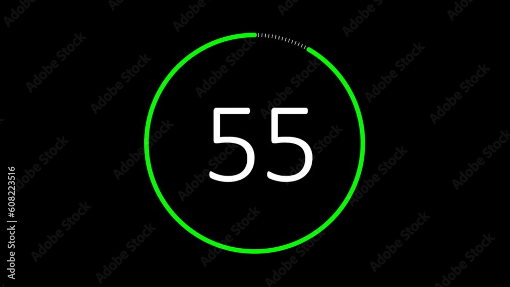 Fitness transparent overlay Countdown timer animation Fitness transparent overlay Countdown timer animation