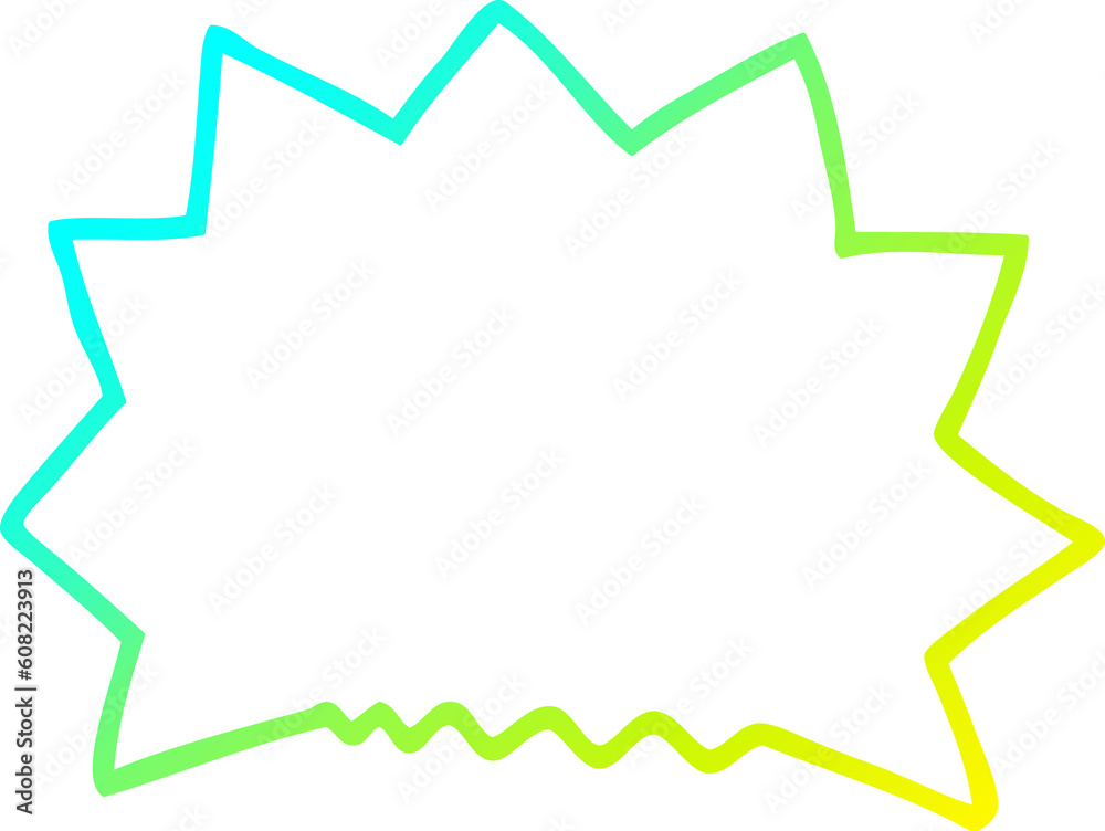 cold gradient line drawing of a cartoon big bang explosion cold gradient line drawing of a cartoon big bang explosion