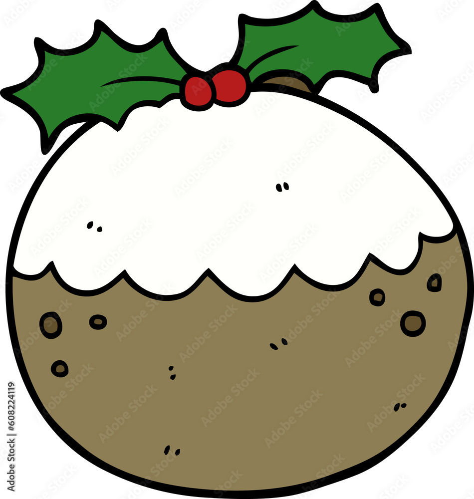 cartoon christmas pudding cartoon christmas pudding