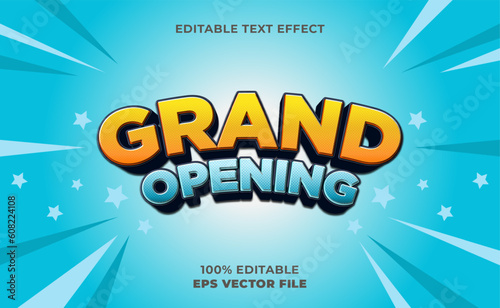 3d grand opening text effect

