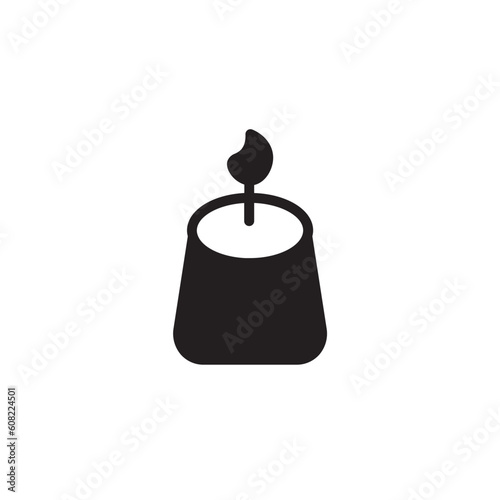 Aroma Candle Scent Solid Icon