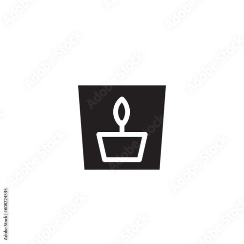 Aroma Candle Scent Solid Icon