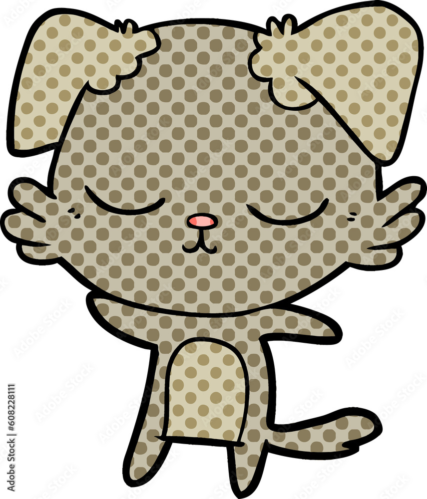 Obraz premium cute cartoon dog