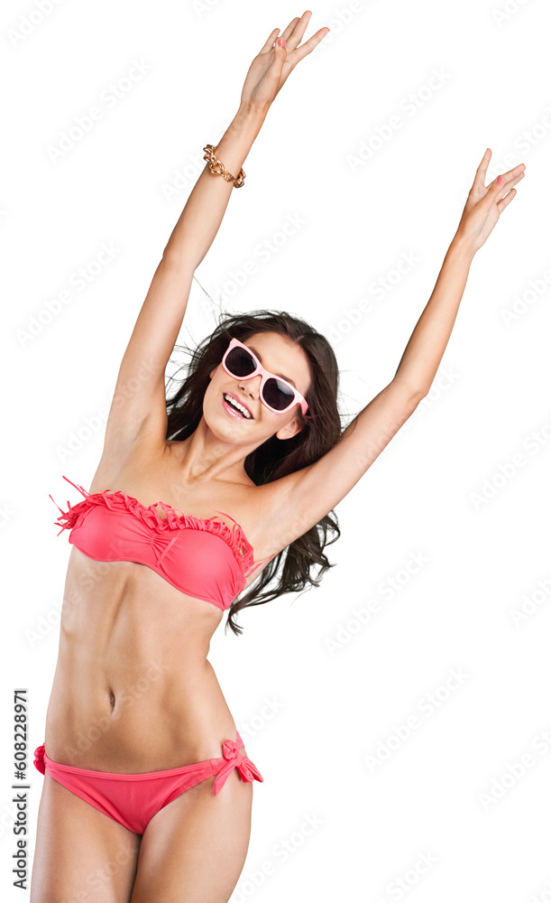 Sexy beautiful woman with a lovely figure posing in a swimsuit Sexy beautiful woman with a lovely figure posing in a swimsuit