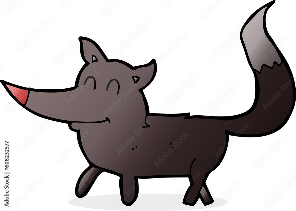 cartoon little wolf cartoon little wolf