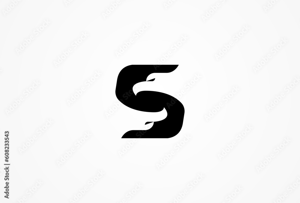 Fototapeta premium Letter S Eagle Logo, eagle logo template , vector illustration