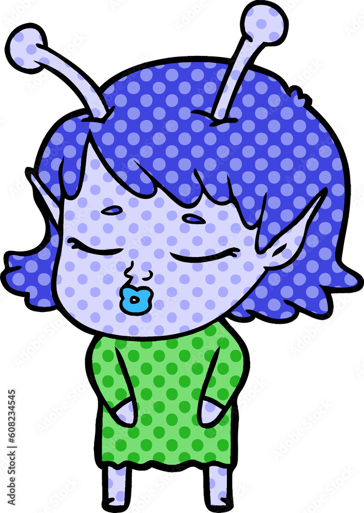 cute alien girl cartoon cute alien girl cartoon
