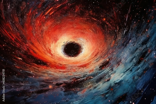 Black hole. Created using generative Al tools.