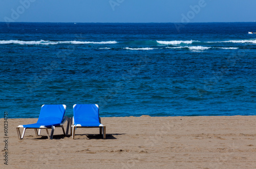 Paisaje de la playa de Las Canteras en la isla de Gran Canaria  Espa  a
