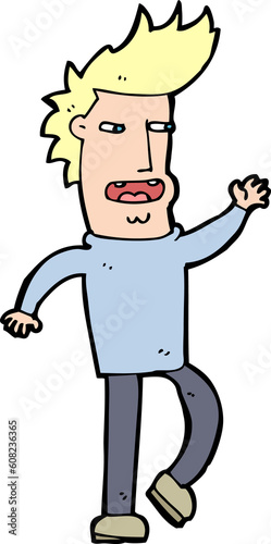 Фотография cartoon loudmouth man