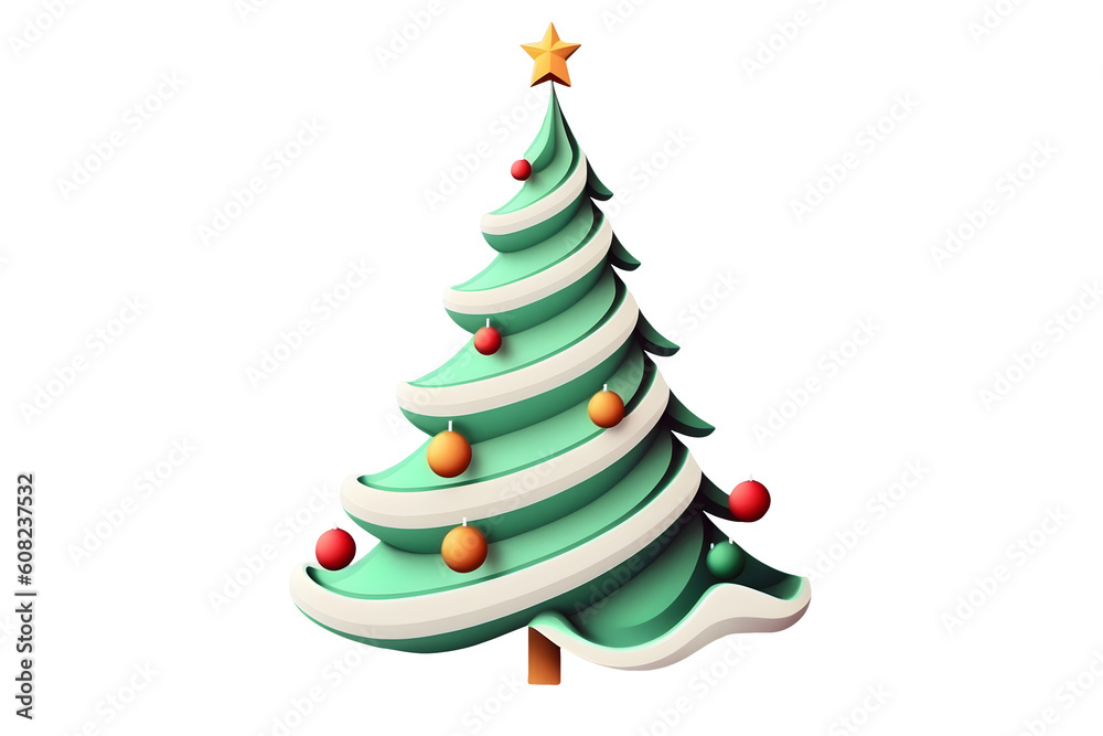 Christmas tree cartoon