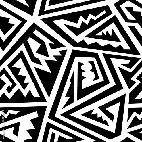 Jagged lines, seamless pattern