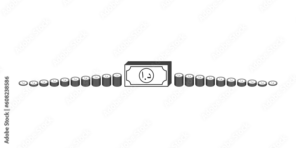 Jordan Currency Symbol, Jordanian Dinar Icon, JOD Sign. Vector Illustration Jordan Currency Symbol, Jordanian Dinar Icon, JOD Sign. Vector Illustration