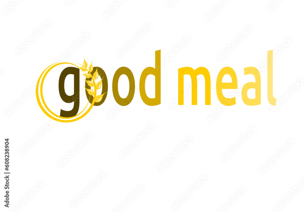 good meal. logo of good meal. logo for food business. health. food. symbol of good meal. 