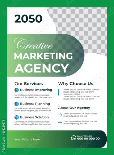 Corporate business flyer design template
