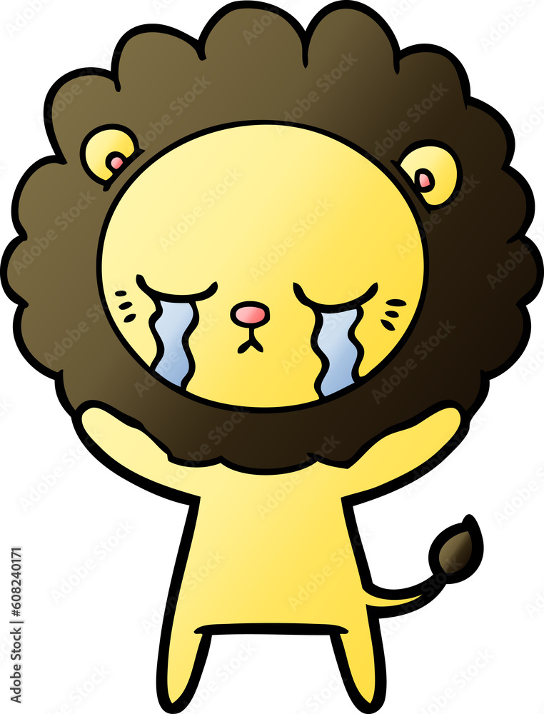 crying cartoon lion crying cartoon lion