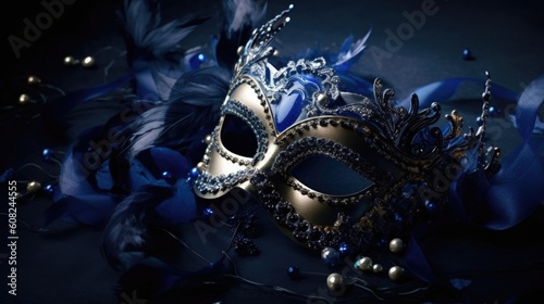 Step into the enchantment of a midnight masquerade ball, where the moon casts a soft glow upon elegantly dressed guests donning elaborate masks. Generated by AI.