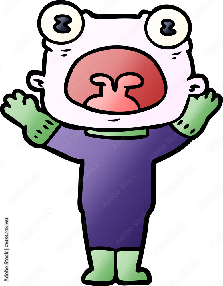cartoon weird alien communicating cartoon weird alien communicating