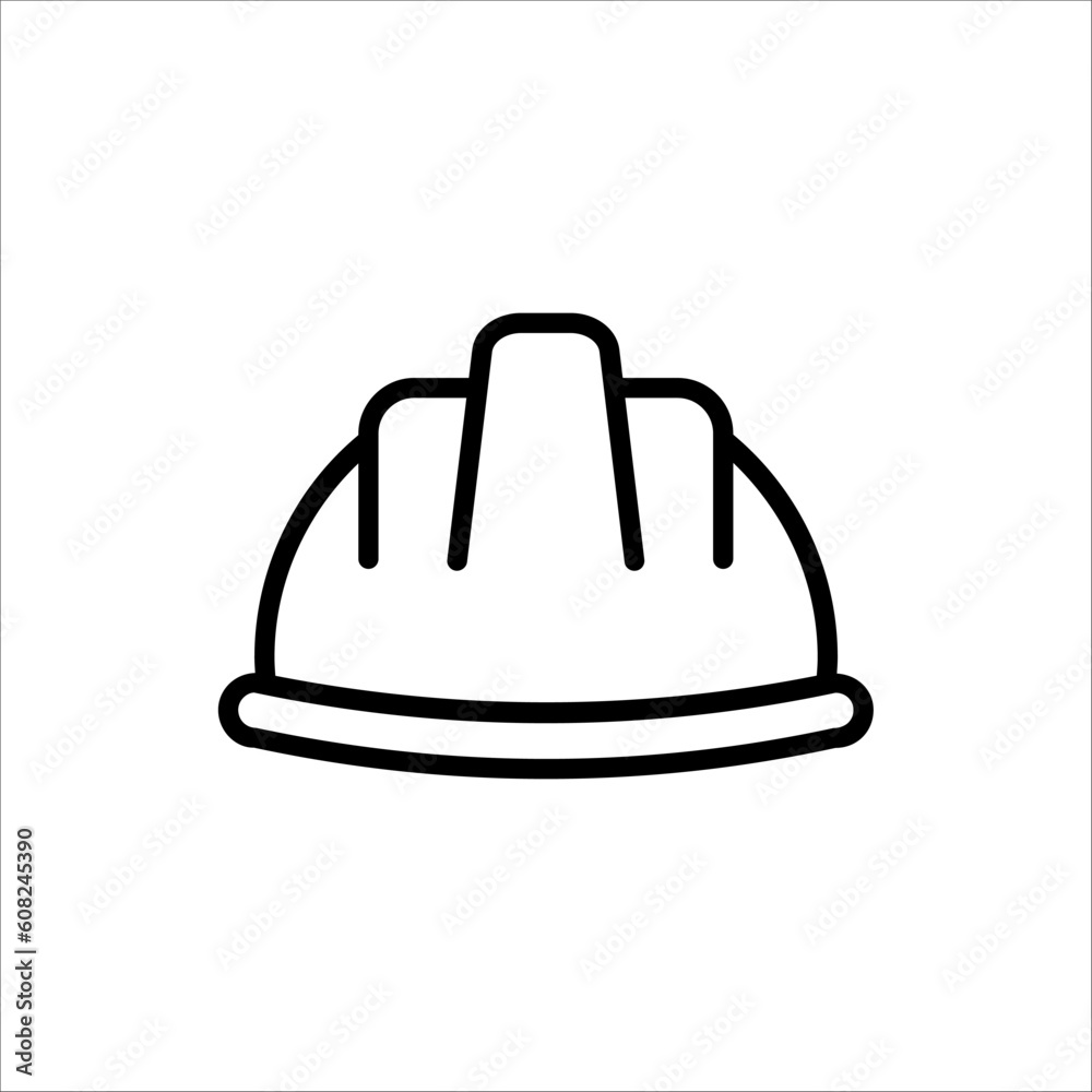 Safety helmet icon. Vector concept illustration for web design. isolated on white background. Safety helmet icon. Vector concept illustration for web design. isolated on white background.