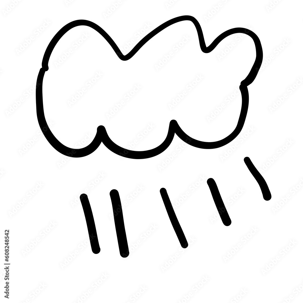 Children's line drawings, symbols Children's line drawings, symbols