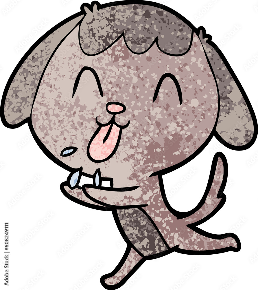 Obraz premium cute cartoon dog