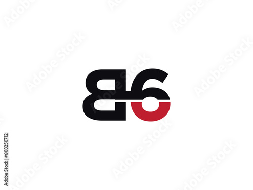 B6 Logo, Minimalist B6 Design For You