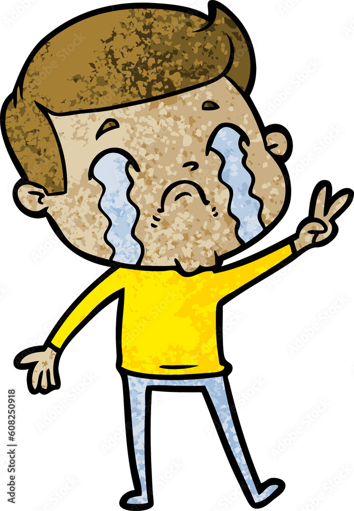 cartoon man crying cartoon man crying