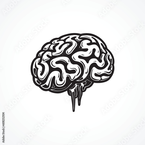 Minimal Modern Brain Logo Design Brain Logo Vector