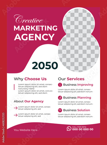 Corporate business flyer design template