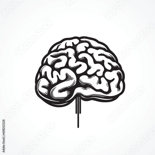 Minimal Modern Brain Logo Design Brain Logo Vector