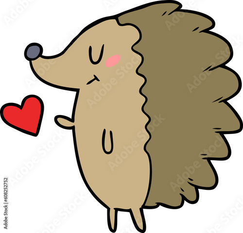 cute cartoon hedgehog