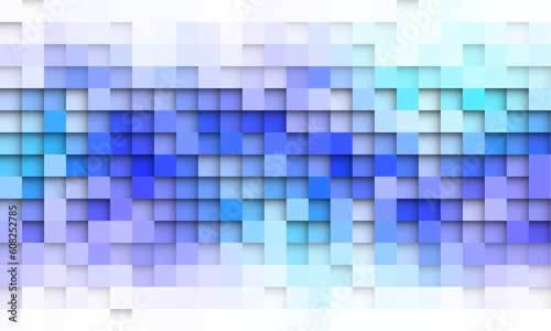 Abstract spectrum colorful bottom mosaic with white copy space.